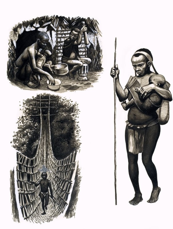 Povos Antigos do Mundo: Pequenos Caçadores da Selva de English School