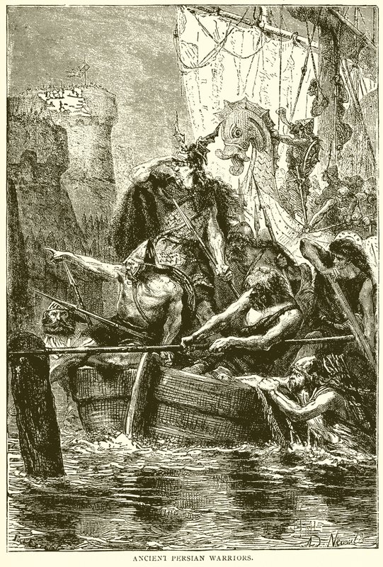 Guerreiros persas antigos de English School