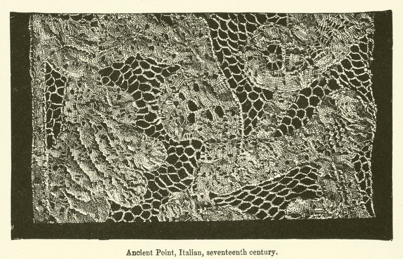 Ancient Point, italiano, século XVII (gravura) de English School
