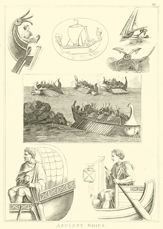 Navios Antigos (gravura) de English School
