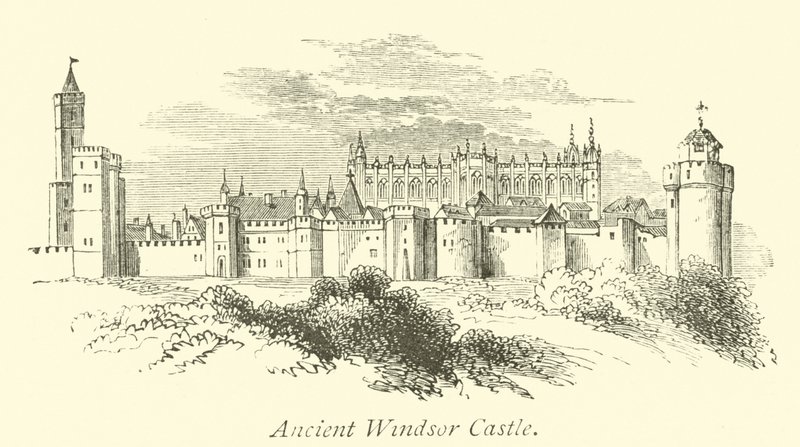 Castelo de Windsor antigo de English School