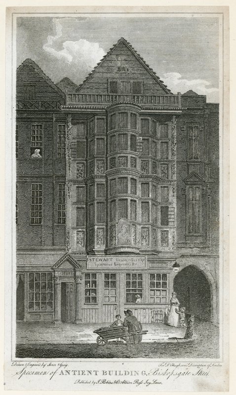 Edifício antigo em Bishopsgate Street de English School