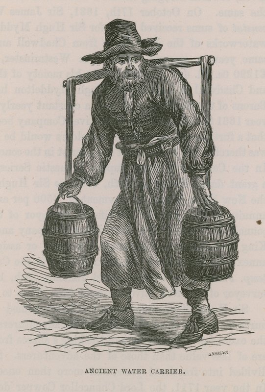 Transportador de água antiga de English School