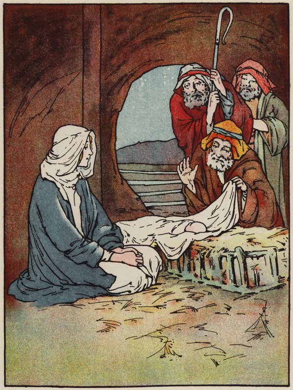 E o seu berço era um estábulo (cor litho) de English School