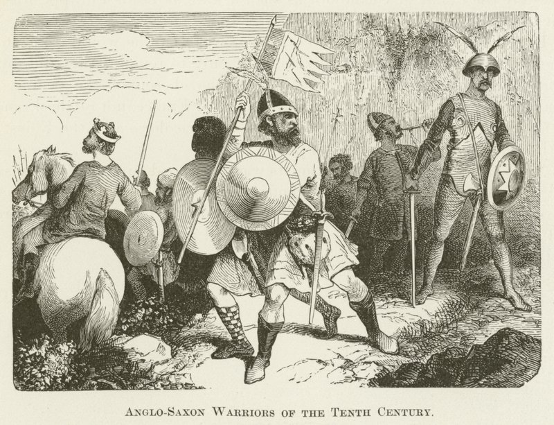Guerreiros anglo-saxões do décimo século de English School