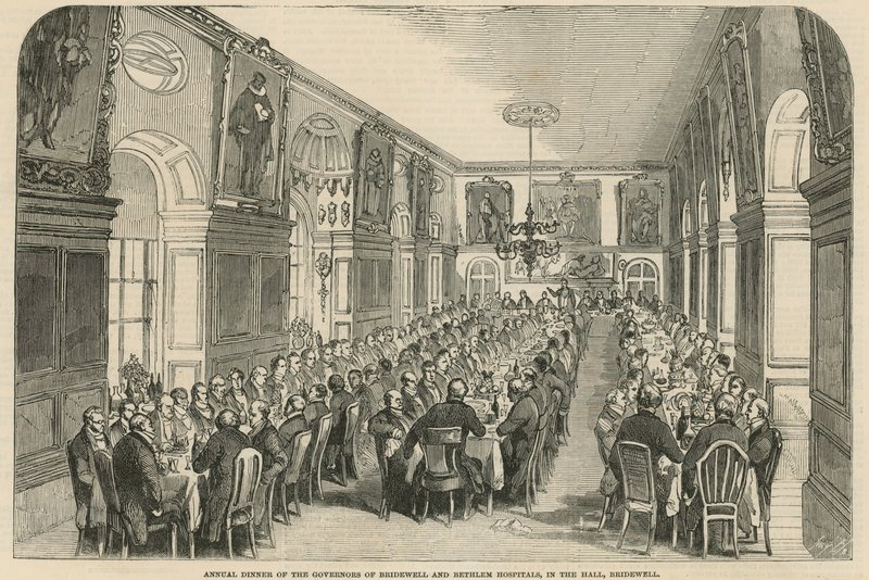 Jantar anual dos Governadores dos Hospitais Bridewell e Bethlehem de English School