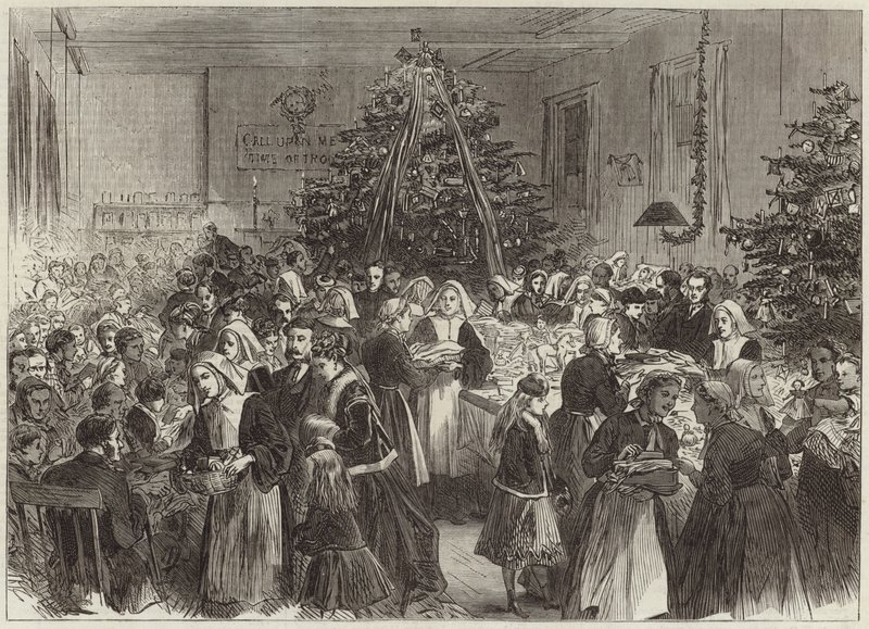 Entretenimento anual e distribuição de prêmios da árvore de Natal no University College Hospital de English School