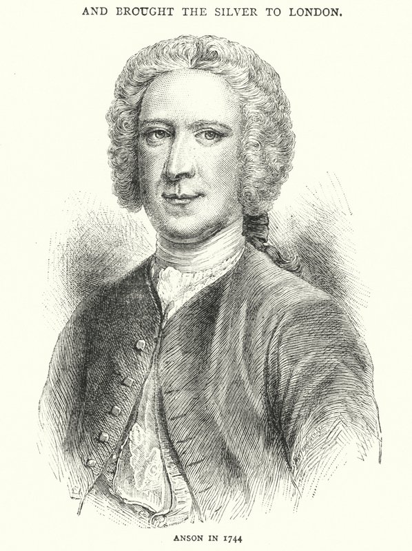 Anson em 1744 (gravura) de English School