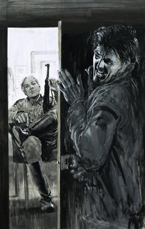 Anthony Deane-Drummond, pára-quedista de guerra, tenta escapar da casa em que estava sendo mantido prisioneiro de English School
