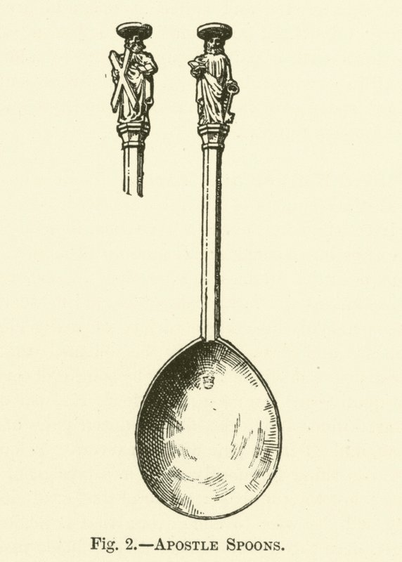 Colheres de Apóstolo (gravura) de English School