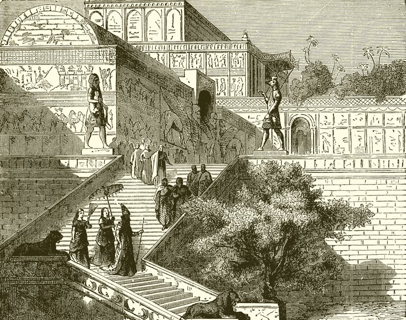 Abordagem ao palácio de Nínive de English School
