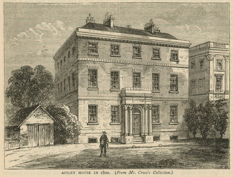 Apsley House, Hyde Park, Londres, em 1800 de English School