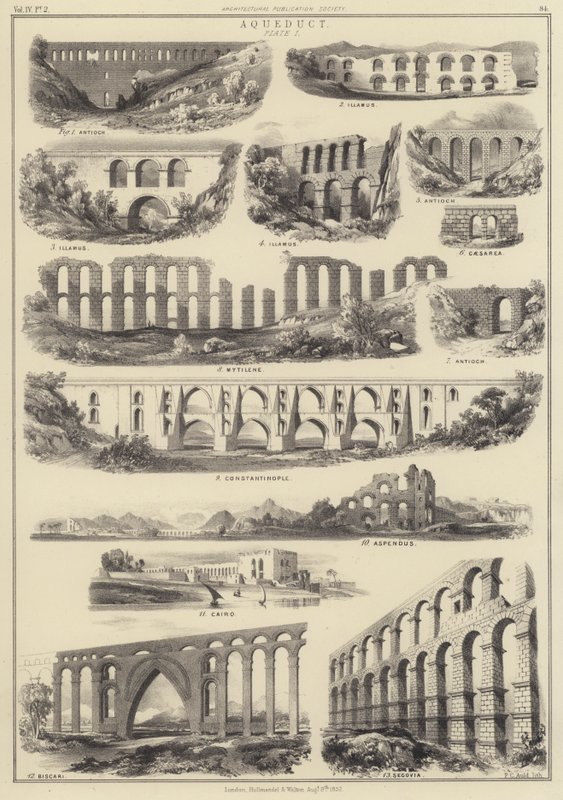 Aquedutos (litho) de English School