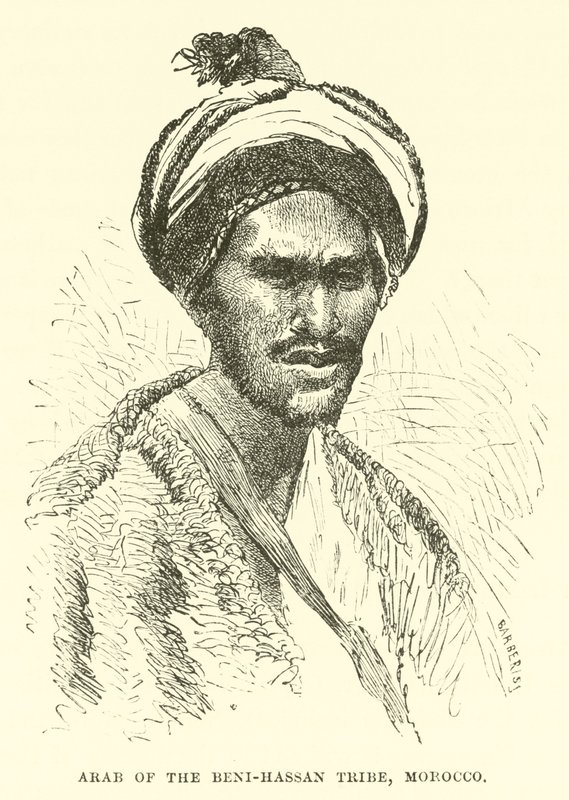 Árabe da tribo Beni-Hassan, Marrocos de English School