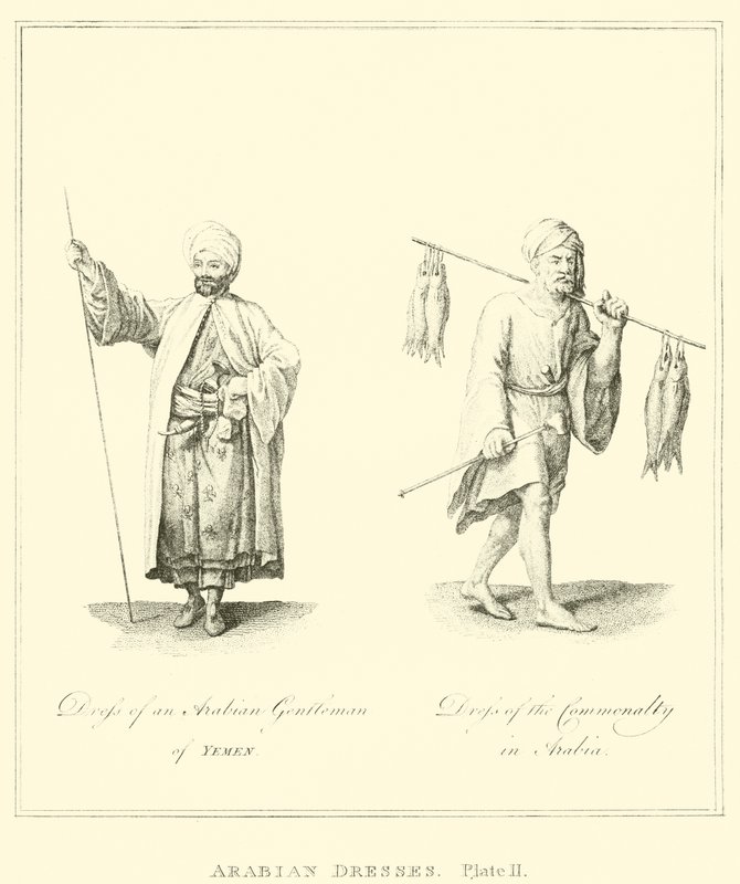 Vestidos Árabes (gravura) de English School