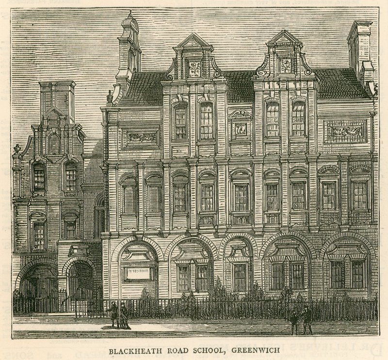 Arquitetura do Conselho Escolar de Londres: Blackheath Road School, Greenwich, Londres de English School