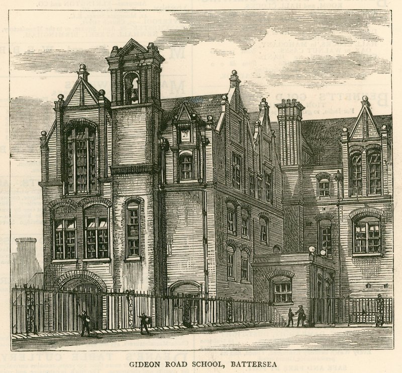 Arquitetura do London School Board: Escola Gideon Road, Battersea, Londres de English School