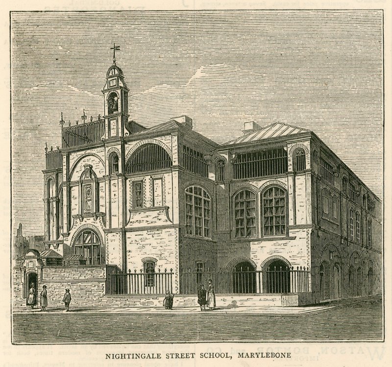 Arquitetura do London School Board: Escola Nightingale Street, Marylebone, Londres de English School