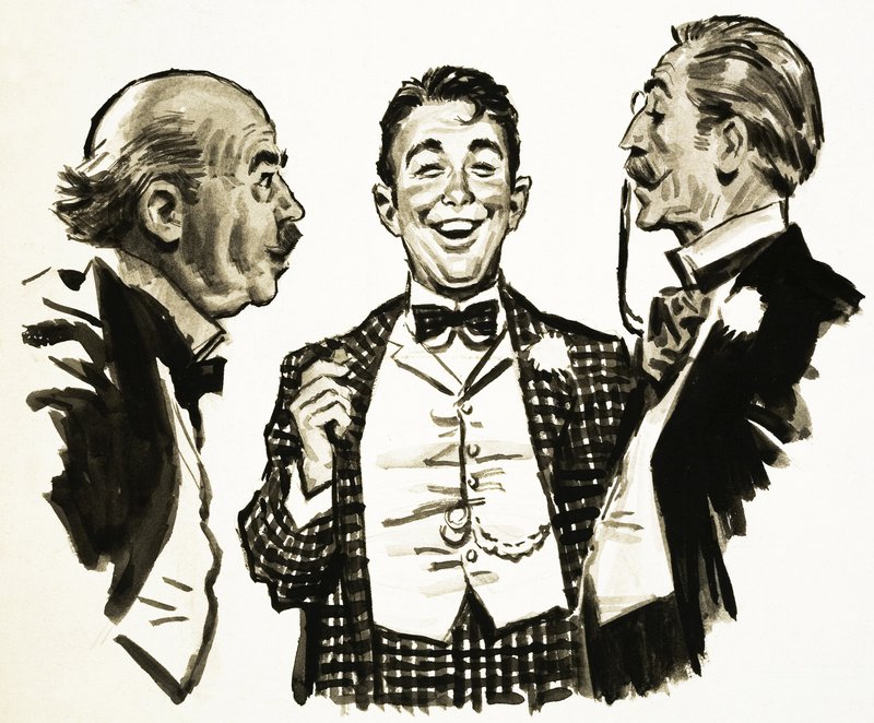 Arnold Bennett: uma cena do cartão de English School