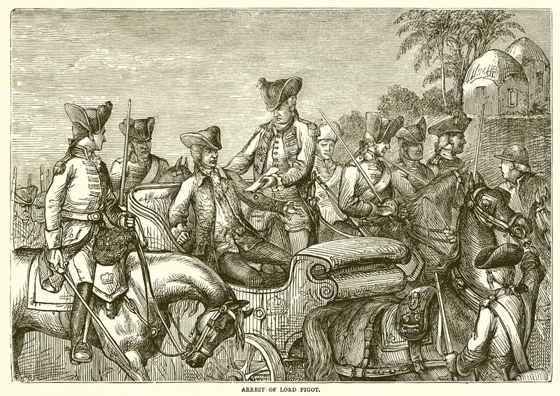 Prisão de Lord Pigot (1776) de English School
