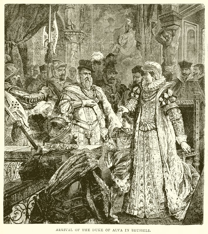 Chegada do Duque de Alva em Bruxelas de English School