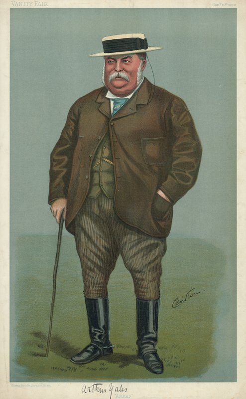 Arthur Yates, Arthur, 11 de janeiro de 1900, desenho animado da Vanity Fair de English School