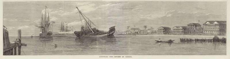 Cidade de Aspinwall no istmo do Panamá de English School