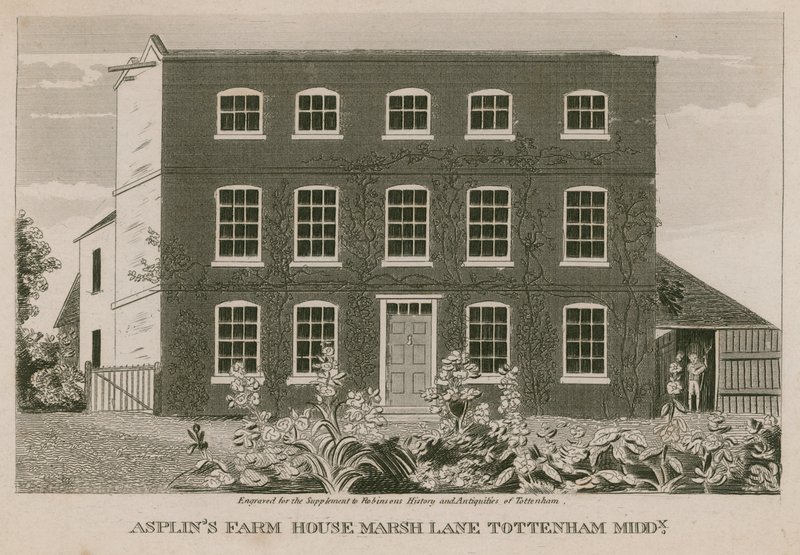 Fazenda Asplins, Marsh Lane, Tottenham, Londres de English School