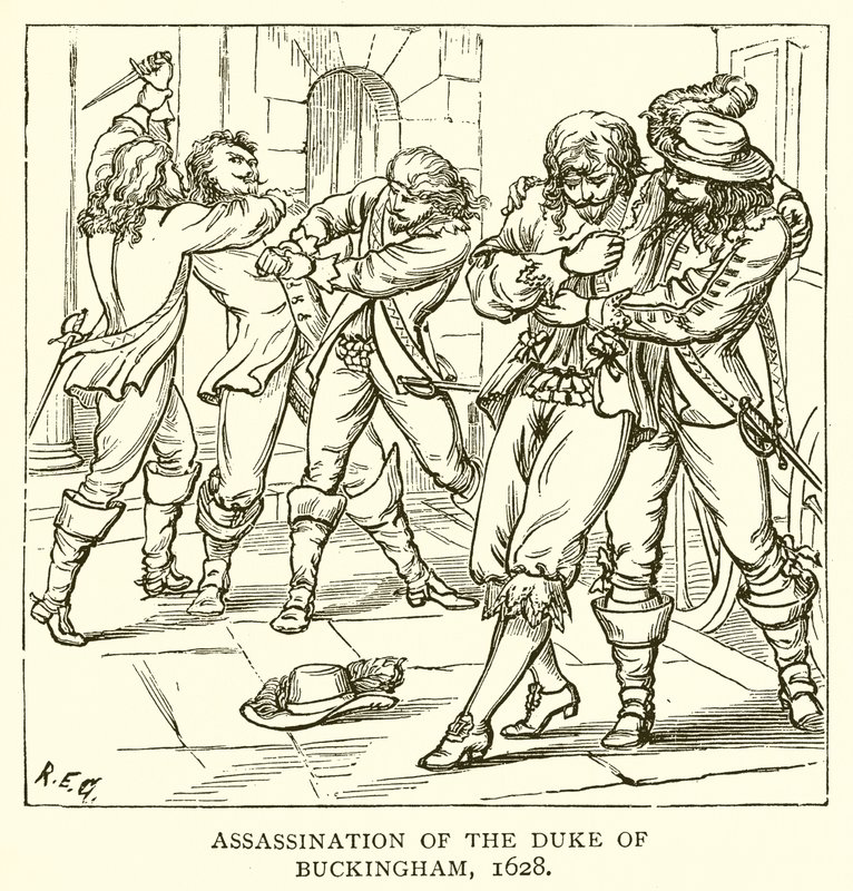 Assassinato do duque de Buckingham, 1628 de English School