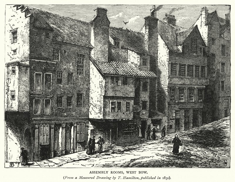 Salas de Reunião, West Bow (gravura) de English School