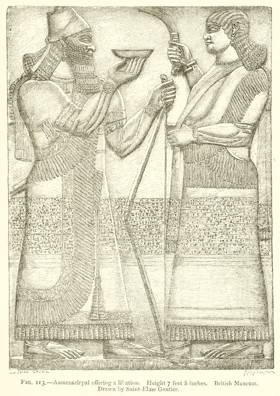 Assurnazirpal Oferecendo Libation de English School