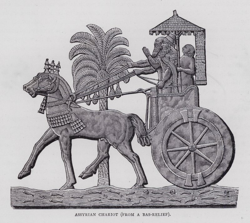 Carruagem Assíria (gravura) de English School