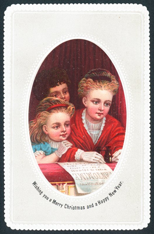 No teatro, cartão de Natal de English School