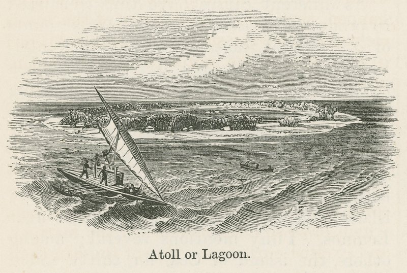 Atol ou lagoa (gravura) de English School