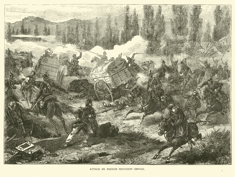 Ataque ao comboio de provisões franceses, setembro de 1870 de English School