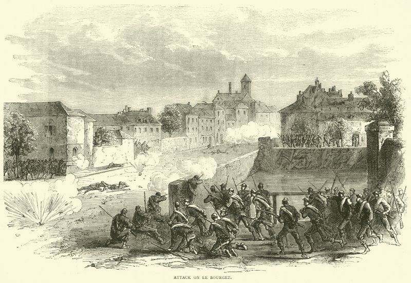 Ataque a Le Bourget, outubro de 1870 de English School
