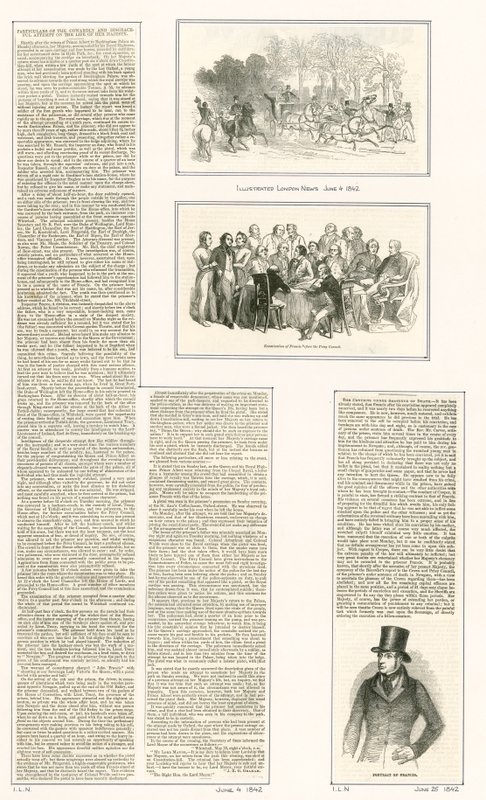 Tentativa de vida da rainha Victorias, 1842 de English School