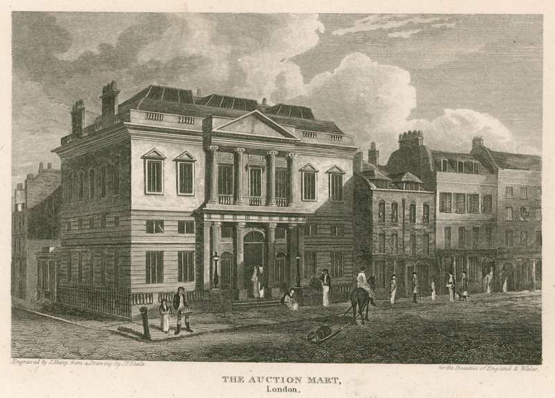 Leilão Mart, St Bartholomews Lane, Londres de English School