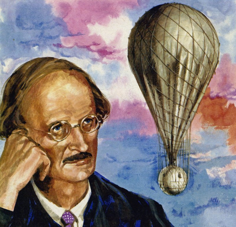 Auguste Piccard, um cientista suíço, subiu para mais de 53.000 pés em um balão de English School