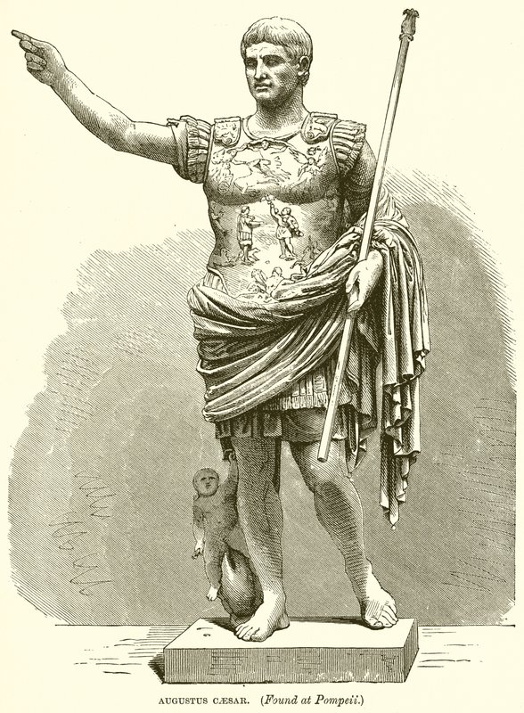 Augusto César. (Encontrado em Pompéia) de English School