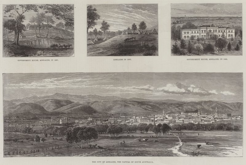 Austrália (gravura) de English School