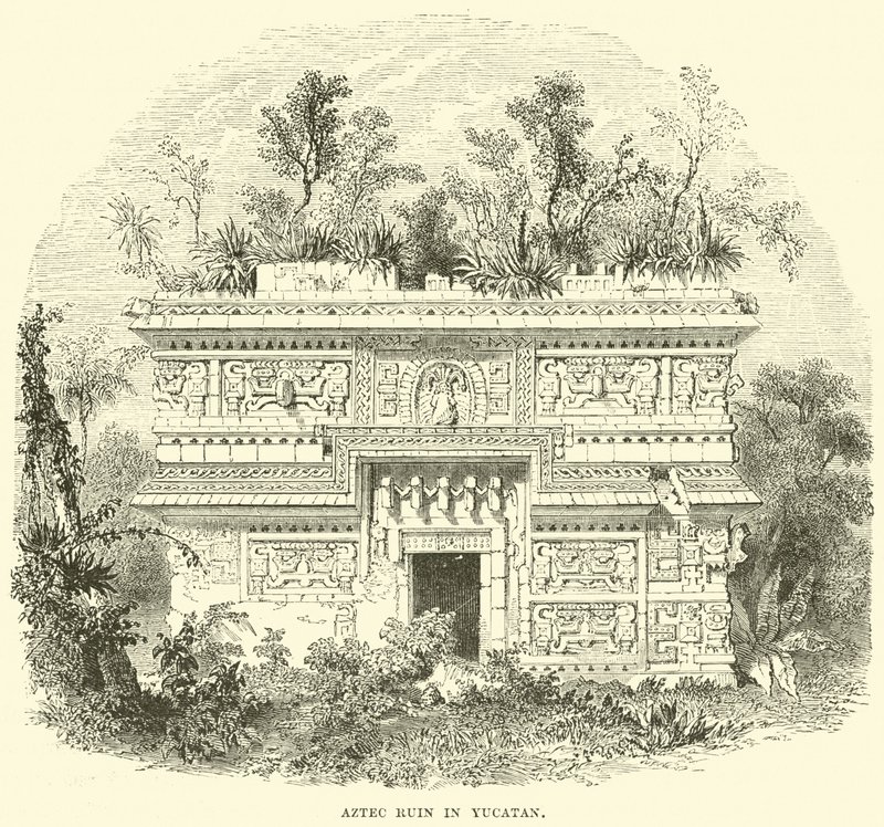 Ruína asteca em Yucatan de English School