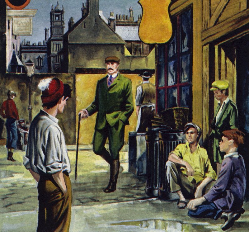 Baden-Powell ficou consternado com a visão de jovens miseráveis e insalubres de English School