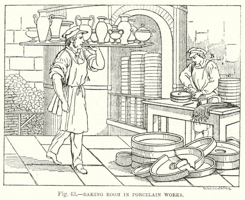 Assadeira em Porcelana (gravura) de English School