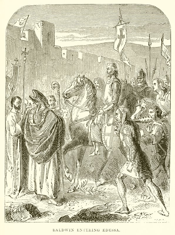 Balduíno entrando em Edessa (gravura) de English School