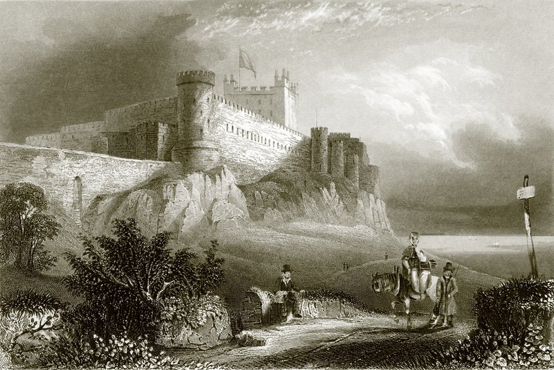 Castelo Bamborough de English School