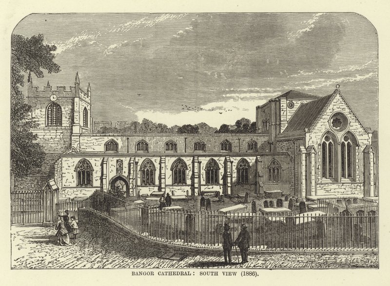 Catedral de Bangor, Vista sul (1886) de English School
