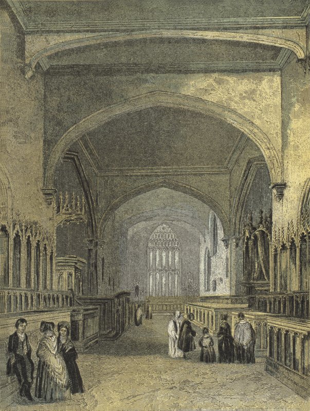 Catedral de Bangor, o coro de English School