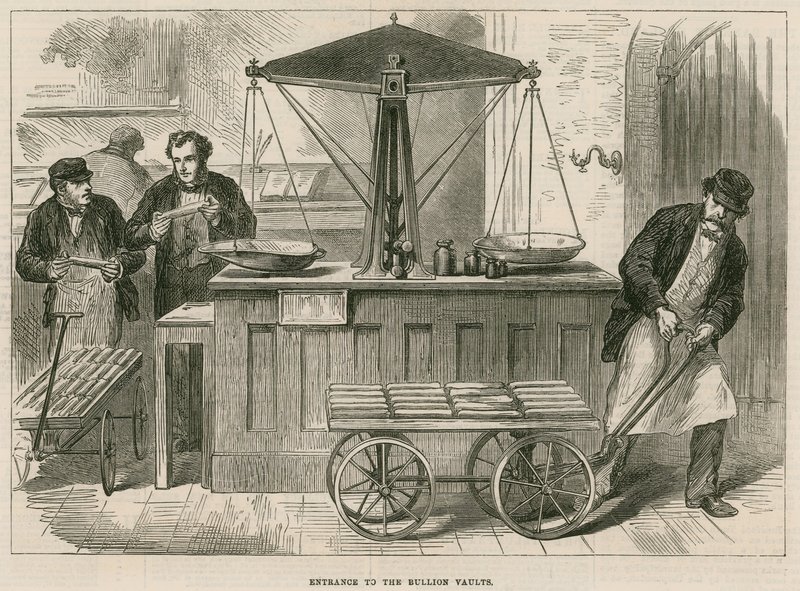Banco da Inglaterra, Bullion Office e Gold Weighing Room de English School