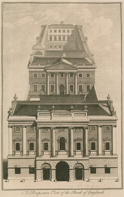 Banco da Inglaterra, George Sampsons Building, 1734 de English School